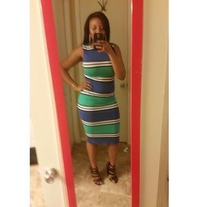 Color Block Body-con Dress